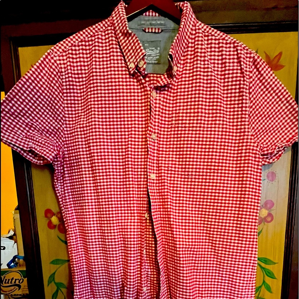 SuperDry short sleeve button up shirt